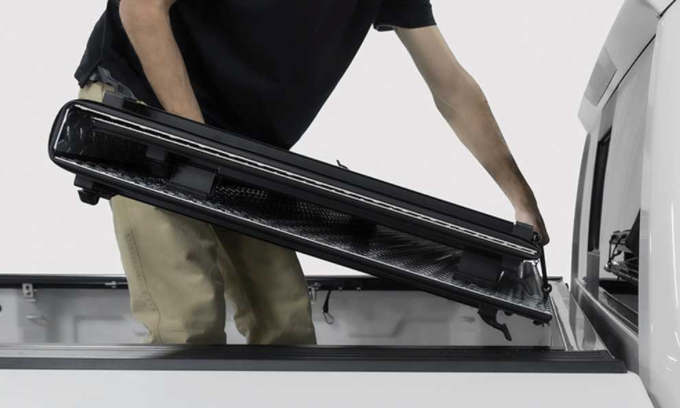 2022-2025 HYUNDAI SANTA CRUZ 4FT (HYBRID COVER) STANCE HARD COVER BLACK URETHANE TONNEAU COVER