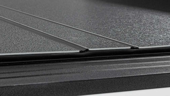2022-2025 TOYOTA TUNDRA 5FT 6IN BOX (W/ DECK RAIL) LOMAX FOLDING HARD COVER MATTE BLACK SING TONNEAU COVER