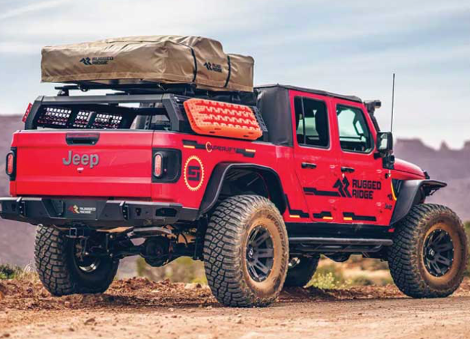 2019-2024 CHEVY/GMC-SILVERADO/SIERRA 1500 5.8FT BED GORACK OVERLAND TRUCK RACKS BLACK ALUMINUM