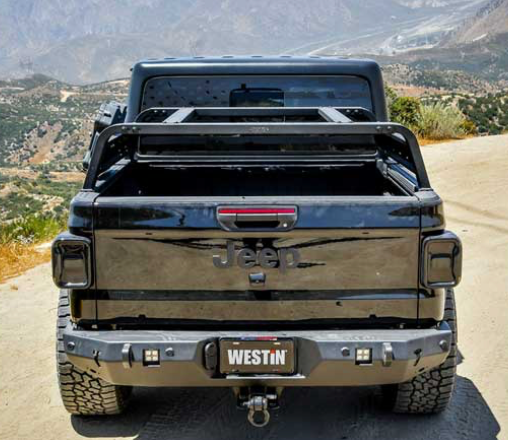 2020-2025 JEEP GLADIATOR OVERLAND CARGO RACKS TEXTURED BLACK