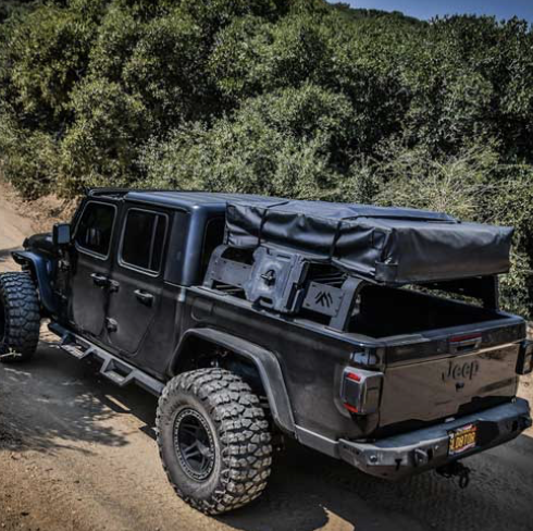 2020-2025 JEEP GLADIATOR OVERLAND CARGO RACKS TEXTURED BLACK