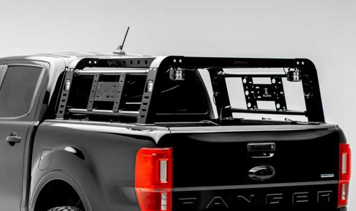 2019-2023 FORD RANGER OVERLAND ACCESS RACKS W/SIDE ACCESS DOORS INCL(4)3IN LED LIGHTS & WIRING HARNESS