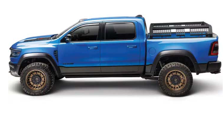 2019-2024 RAM 1500 5.7FT BED GORACK OVERLAND TRUCK RACKS BLACK ALUMINUM