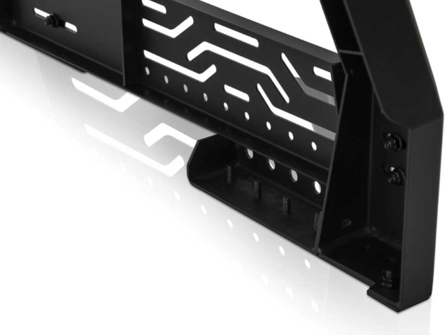 2020-2024 JEEP GLADIATOR FRONTIER SERIES BED RACKS-BLACK-POWDER COATED-STEEL