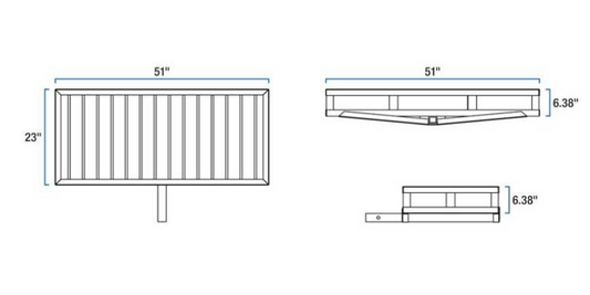 51IN X 23IN ALUMINUM CARGO CARRIER BASKET