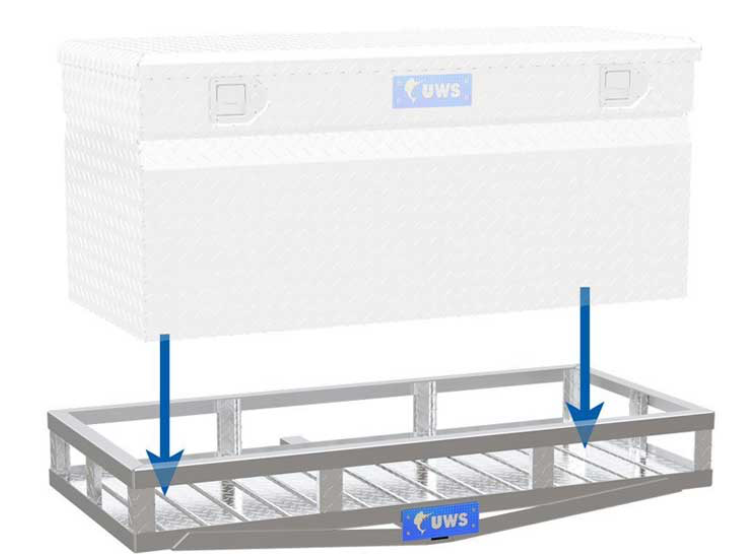 51IN X 23IN ALUMINUM CARGO CARRIER BASKET
