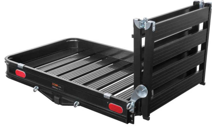 50IN X 30 1/2IN CLASS III ALUMINUM CARGO CARRIER BASKET WITH RAMP
