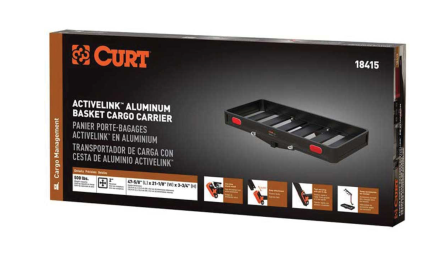 49IN X 22IN ALUMINUM HITCH CARGO CARRIER BASKET