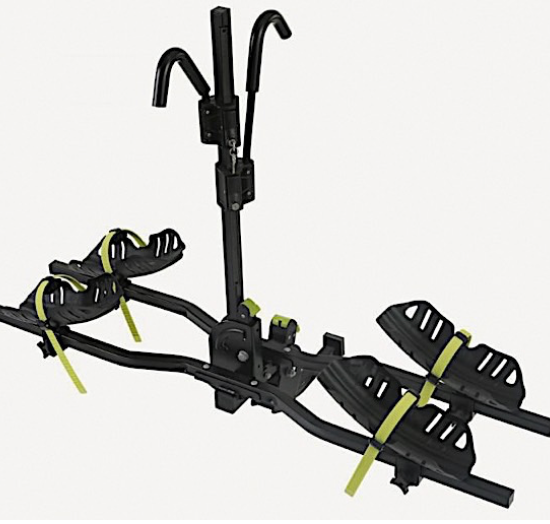 BIKE RACK, HITCH MOUNT 1-1/4IN & 2IN, 2 BIKE