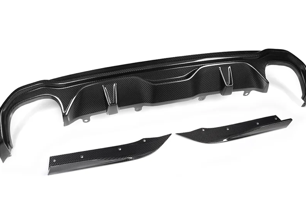 BMW G26 Carbon Fiber Double Tips Diffuser