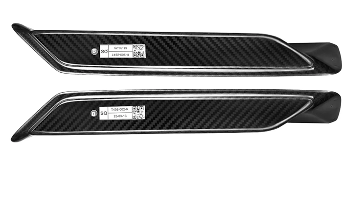 M5 G90 Prepreg Carbon Fiber Reflective Strips Cover Trim