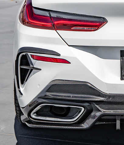 BMW 8 Series G14 G15 G16 Prepreg Carbon Fiber Rear Vent Trim