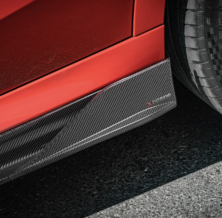 BMW X6M F96 X6 G06 Prepreg Carbon Fiber Side Skirt