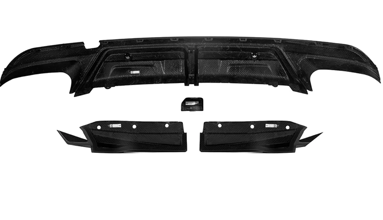 BMW X5M F95 LCI Prepreg Carbon Fiber Diffuser