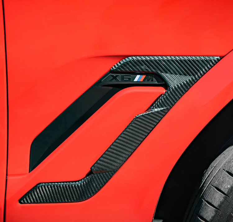 BMW X6M F96 LCI Prepreg Carbon Fiber Side Fender Trim