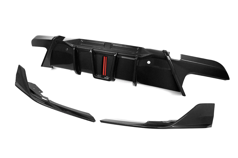 BMW X6M F96 Prepreg Carbon Fiber Diffuser With Brake Light