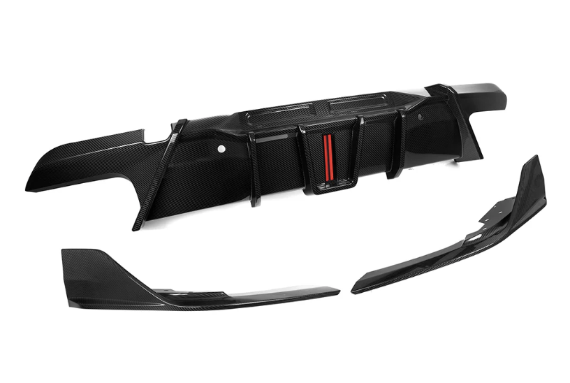 BMW X6M F96 Prepreg Carbon Fiber Diffuser With Brake Light