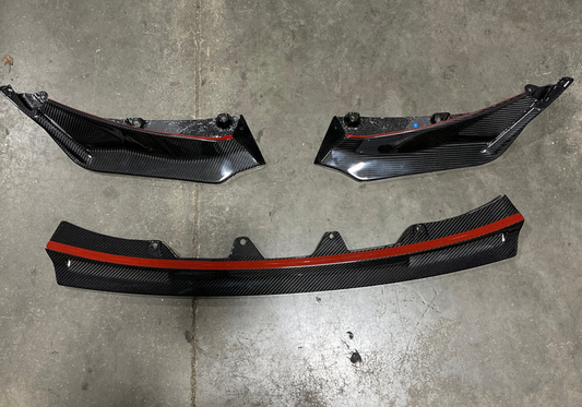 V Style Carbon Fiber 3-Piece Front Lip (BMW G80 M3 | G82/G83 M4)