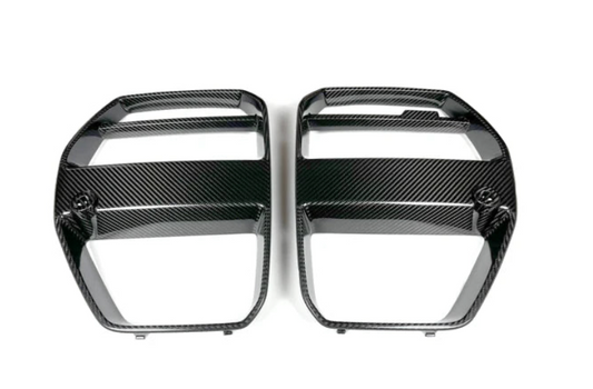 V1 Dry Carbon Fiber Front Grille With ACC (BMW G80/G82 M3/M4)