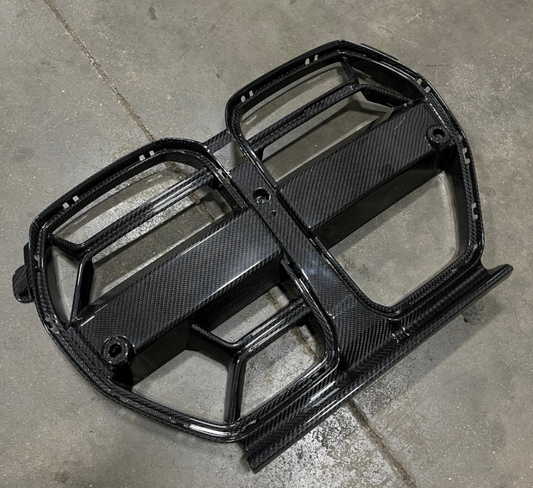 CSL Style Dry Carbon Fiber Front Grille With ACC (BMW G80/G82/G83 M3/M4)