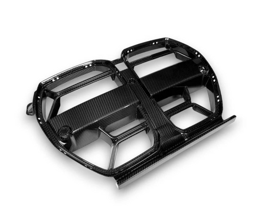 CSL Style Dry Carbon Fiber Front Grille Without ACC (BMW G80/G82/G83 M3/M4)