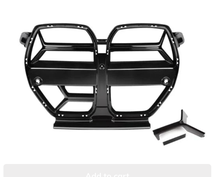 G8X CSL Style Gloss Black Front Grille - BMW G80 M3 G82/G83 M4