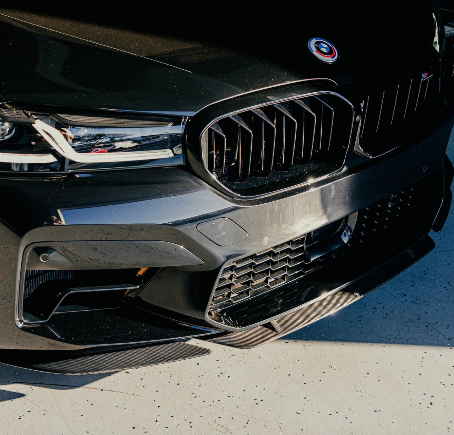 BMW F90 M5 ST Style Carbon Fiber Front Lip - F90 M5 LCI