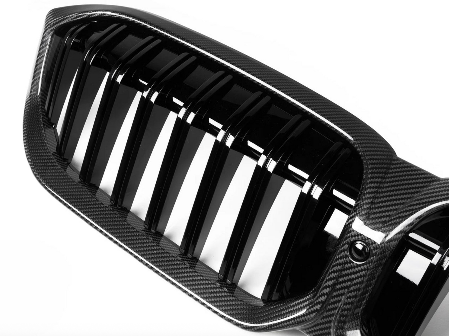 BMW G20 330I M340I Dry Carbon Fiber Front Grilles Single Slat (BMW 3-Series G20/G21/G28 LCI)