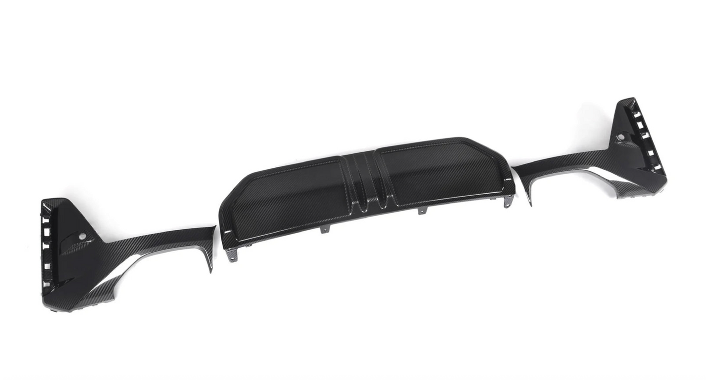 BMW G20 330I M340I LCI M Performance Style Carbon Fiber Rear Diffuser - G20 3-Series LCI 2023+