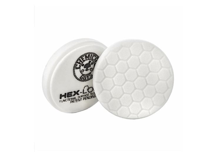 5.5" Hex-Logic White Medium-Light Polishing Pad | Finishing & Gloss Enhancement Foam Pad