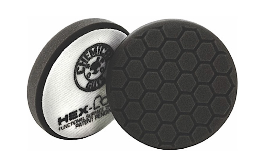 5.5" Hex-Logic Premium Soft Black Finishing Pad | Ultra-Soft Foam for Final Polish & Wax