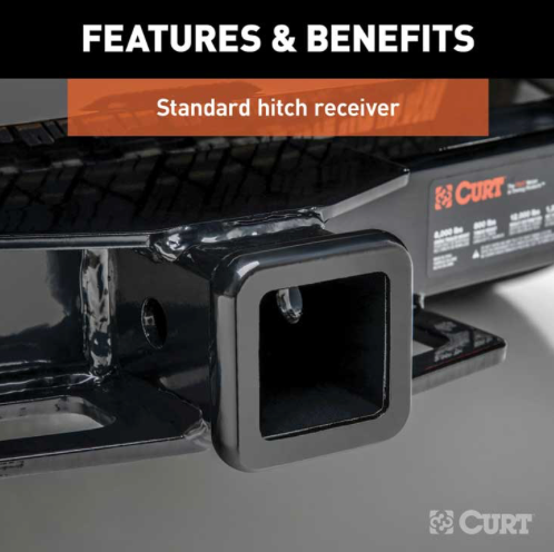 Class III Receiver Hitch – 2020+ Jeep Gladiator | 7,500 lb Towing Capacity, 2" Receiver