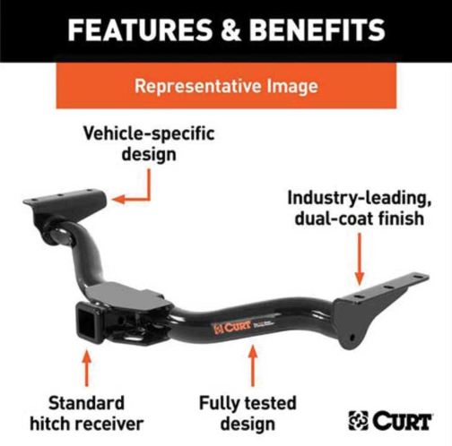 Class III Receiver/Tow Hitch | 2024-2025+ Chevy Blazer EV | 3,500 lb Towing Capacity | 2" Receiver