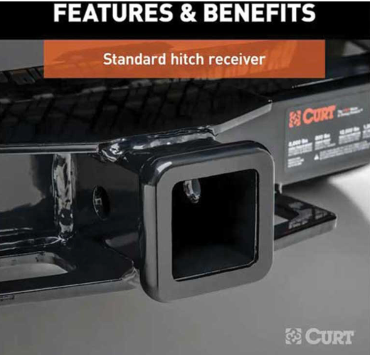 Class III Receiver/Tow Hitch | 2024-2025+ Ford Ranger | 7,500 lb Towing Capacity | 750 lb Tongue Weight | 2" Receiver