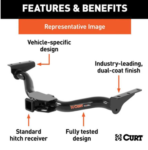 Class III Receiver/Tow Hitch | 2018-2025+ Audi Q5 | 4,000 lb Towing Capacity | 2" Receiver | Hidden Design, Bolt-On Fit