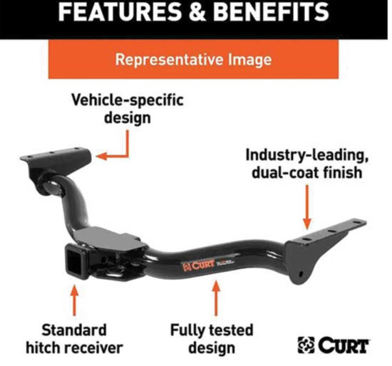 Class III Receiver/Tow Hitch | 2011-2025+ BMW X3 & 2019-2025+ BMW X4 | 4,000 lb Towing Capacity | 2" Receiver | Hidden Bolt-On Fit