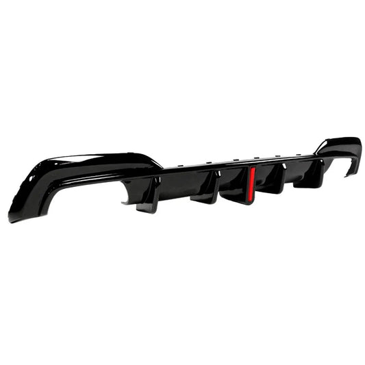 CTM Style Gloss Black Rear Diffuser with LED Light | BMW 3-Series (G20 Pre-LCI)