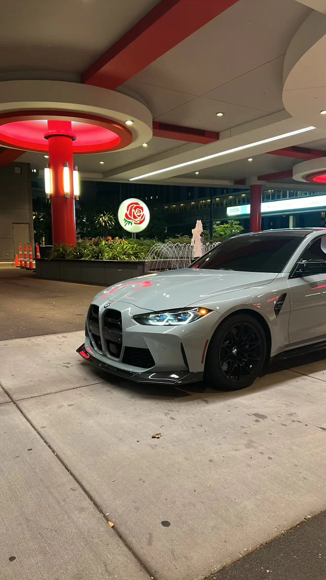 V Style Carbon Fiber 3-Piece Front Lip | BMW G80 M3 | G82/G83 M4