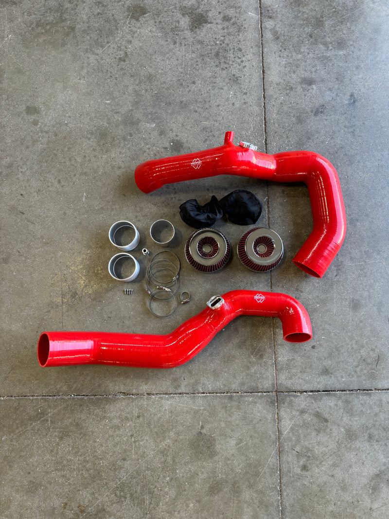 S55 Front Mount Silicone Intakes | BMW F87 M2 Competition | F80 M3 | F82/F83 M4