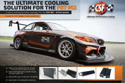 CSF BMW F87 M2 Race-Spec Dual Pass DCT Oil Cooler | N55