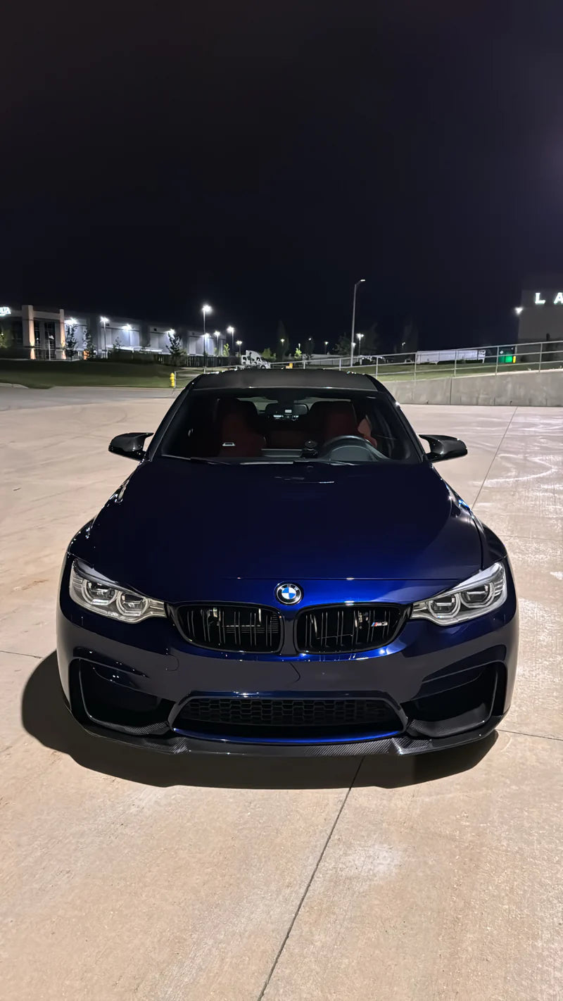 Carbon Fiber MP Style Front Bumper Splitters | BMW F80 M3 | F82/F83 M4