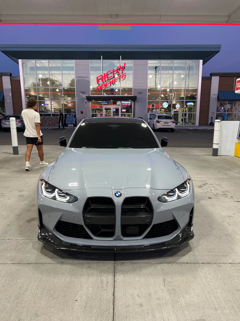 V Style Carbon Fiber 3-Piece Front Lip | BMW G80 M3 | G82/G83 M4