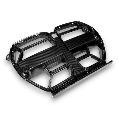CSL Style Dry Carbon Fiber Front Grille Without ACC | BMW G80 M3 | G82/G83 M4