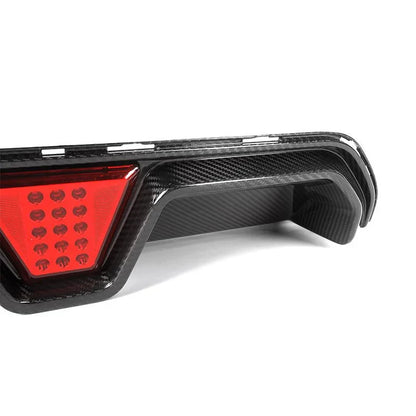 CS Style LED Carbon Fiber Rear Diffuser | BMW F90 M5 (2018–2023)