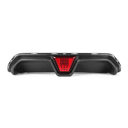CS Style LED Carbon Fiber Rear Diffuser | BMW F90 M5 (2018–2023)