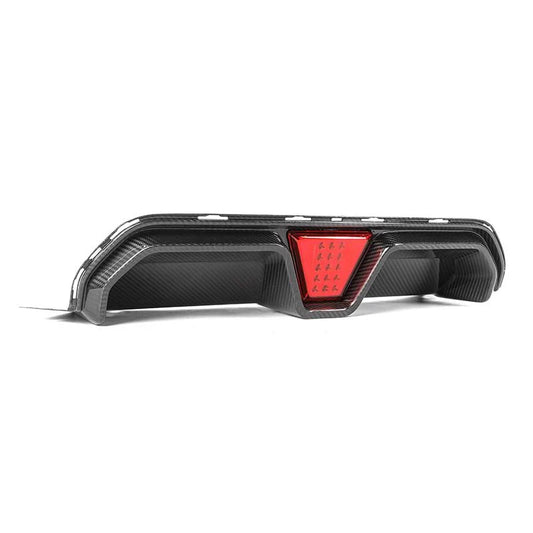 CS Style LED Carbon Fiber Rear Diffuser | BMW F90 M5 (2018–2023)