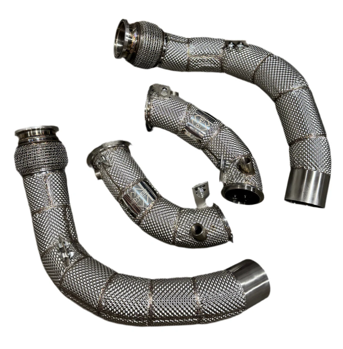 MBS S63 Catless Heatshield Race Downpipes - BMW F90 M5 | F91/F92/F93 M8