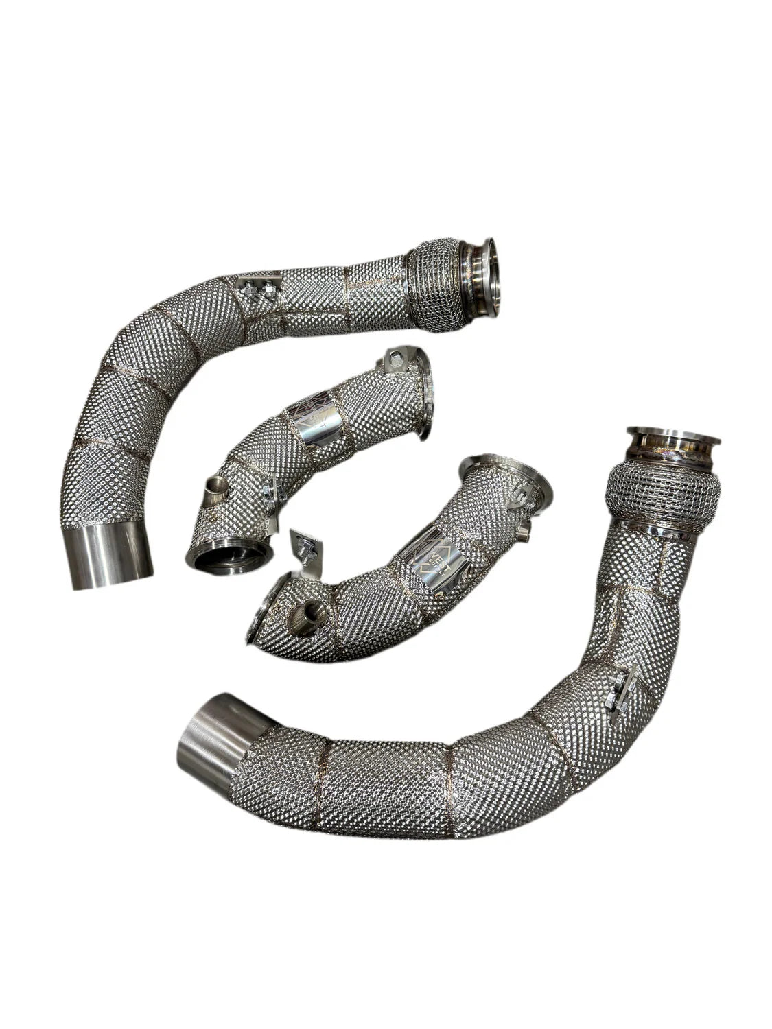 MBS S63 Catless Heatshield Race Downpipes - BMW F90 M5 | F91/F92/F93 M8