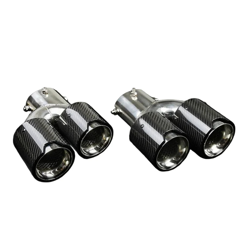 Dual Exit Carbon Fiber MP Style Exhaust Tips | BMW G42 | G22/G26 | G30 | G29