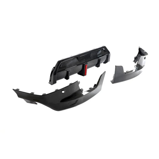 Carbon Fiber Rear Diffuser with LED Brake Light | BMW G42 2 Series M Sport